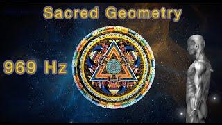 969 hz Sacred Geometry  Mandala - Magic Triangle  Davids Star