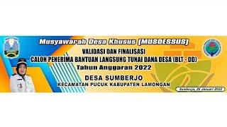 MUSDESSUS BLT DD 2022 DESA SUMBERJO