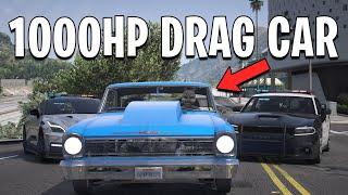 I Became A Getaway Driver In A 1000HP Drag Car on GTA 5 RP