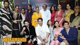 Heeramandi SUCCESS PARTY  Manisha KoiralaSonakshiAditiRichaSharmin SanjeedaTahaFardeen