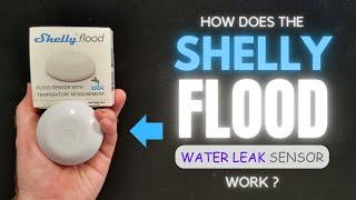 How does the Shelly FLOOD Smart Water Leak Sensor work?