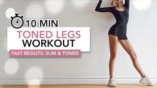 10 MIN TONED LEGS WORKOUT  Fast Results to Get Slim & Toned Legs  Eylem Abaci