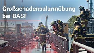 Großschadensalarmübung bei BASF