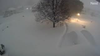 6 FEET OF SNOW TIMELAPSE