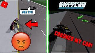 WE CRASHED 100 TIMES **INTENSE RACING** ROBLOX Backstretch Battles Remastered