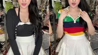  Live jualan online & Lingerie & Clothing Try on Haul Teenager  _8122324Subscribe