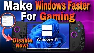 Configure Windows 11 For Gaming Asus Rog Ally X & Legion Go Boost Performance & Battery Life