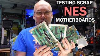 Lets test some scrap Nintendo Entertainment System motherboards