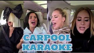 Adele vs Lady gaga vs Demi lovato vs Sia  Vocal Battle - Carpool karaoke Versión -