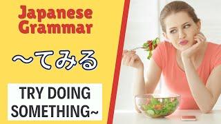 JLPT N4 Japanese Grammar Lesson てみる How to say Try doing something in Japanese 日本語能力試験 文法