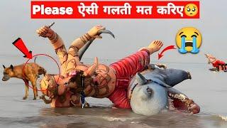 Wrong Way Of Ganpati Visarjan  Shocking Scene After Ganpati Visarjan  Ganesh Chaturthi Dark Side 