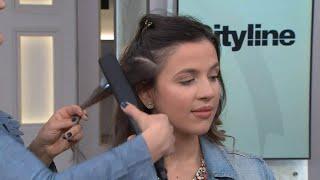 How to add volume to your hair using a flat iron