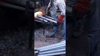 Incredible 8x8 Truck Axle Forging Process From Rusty Ship Ancher Chain