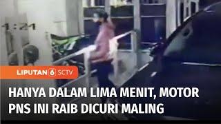 Kurang dari 5 Lima Menit Motor Anggota PNS Istana Wapres Raib Digondol Maling  Liputan 6