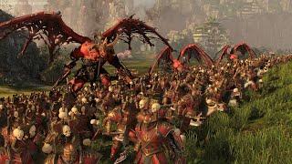 Khorne Vs Grand Cathay  Huge cinematic Siege Battle  Total War Warhammer 3