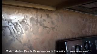 Modern Masters Metallic Plaster Video Close Ups