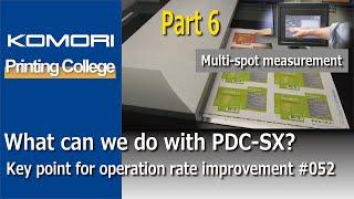 ＃ 052 What PDC-SX Spectral Print Density Control can solve. 6 Multi-spot measurement function