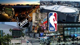 NBA & NHL Arenas  4K Drone Video