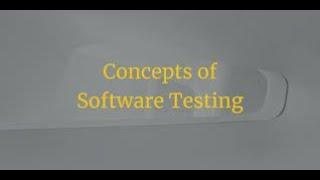 SoftwareTesting Concepts -Beginner course