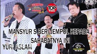 MANSYUR S BERI JEMPOL KEPADA SAHABATNYA YURI ASLAM BERSAMA SCORPION MUSIC DI SUKABANGUN PALEMBANG