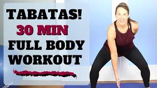 Full Body Tabata Workout  30 Minutes with Modifications & Guidance