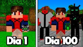 SOBREVIVI 100 DIAS no BEN10 MINECRAFT