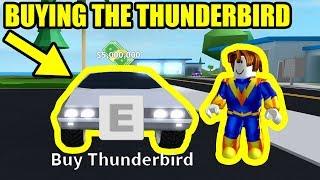 GETTING the 5 MILLION THUNDERBIRD *FLYING CAR*  Roblox Mad City