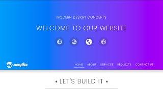 HTML & CSS Website Design - Sticky Dropdown Menu - Built with HTML5 CSS3 Bootstrap 4 & VS Code
