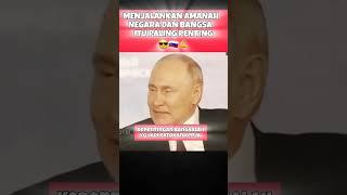 PUTIN KITA TAK MALU BEKERJA DEMI NEGARA #belajarrusiaindonesia #putin #rusia #short #beritaterkini