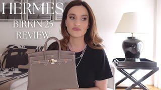 HERMES BIRKIN 25  Is it worth it?  1 year wear & tear  What fits try-on pricing & more