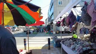 Rural Town Street Market  Yeongcheon Korea