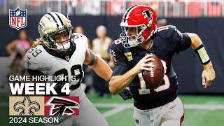 New Orleans Saints vs. Atlanta Falcons  2024 Week 4 Game Highlights