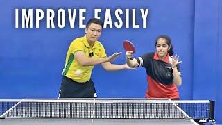 Improve Backhand Topspin against Backspin - Easily & Effectively