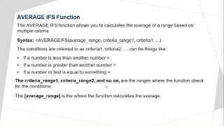 Learn Microsoft Excel AVERAGEIFS Function Microsoft Excel complete course 2023