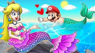 Deep Sea Love Between Peach and Mario  Funny Animation  The Super Mario Bros. Movie
