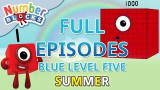 @Numberblocks- #SummerLearning  Blue Level Five  Full Episodes 4-5