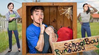 СБЕЖАЛ В ЯЩИКЕ ОТ ЗЛЫХ РОДИТЕЛЕЙ В SCHOOLBOY RUNAWAY В МАЙНКРАФТ