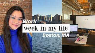 9-5 work week in my life  exploring boston going into the office WFH + more *corporate job*