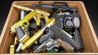 Toy Gold Pistols  Bead Throwing Weapons  Realistic Guns Tec-9 - Revolver  & BB Gun Desert Eagle