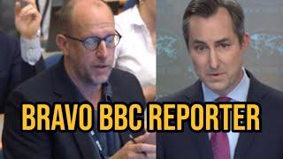 BBC reporter clashes with US official to expose double standard on Israel  Janta Ka Reporter