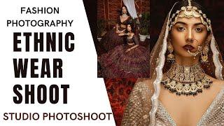 Fashion Photography Poses for Ethnic Wear With Female Models