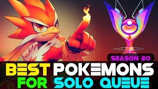 RANK SEASON 20 BEST POKEMONS FOR SOLO QUEUE IN HINDI  POKEMON UNITE INDIA