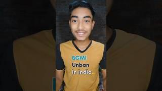 Pubg BGMI Unban in India  #shorts #bgmi #pubg