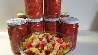 Фасоль в томатном соусе в автоклаве салат из консервированной фасоли