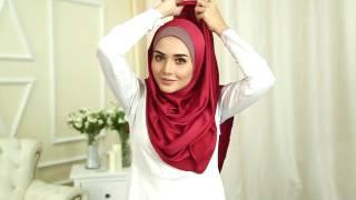 Hijab Tutorial - Khayra Satin Semi Instant