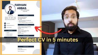 How to make Perfect CV in 5 minutes  Canva