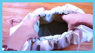 Recycle Old Jeans【White】into Lovely Bag┃HandyMumLin sewing project