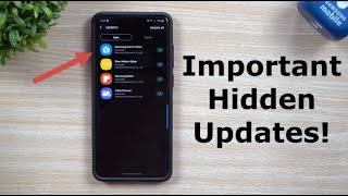 Important Updates Most People Miss - Samsungs Hidden Menu Of Updates