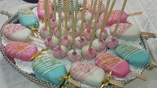 تحضير بوب كيك وماغنوم كيك لأعياد الميلاد والحفلات بأسهل طريقة Magnum cake et Pop cakes