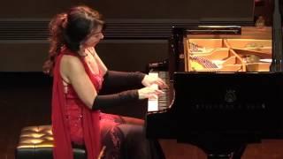 Brazilian pianist Eliane Rodrigues LITERALLY taking the performance below the stage